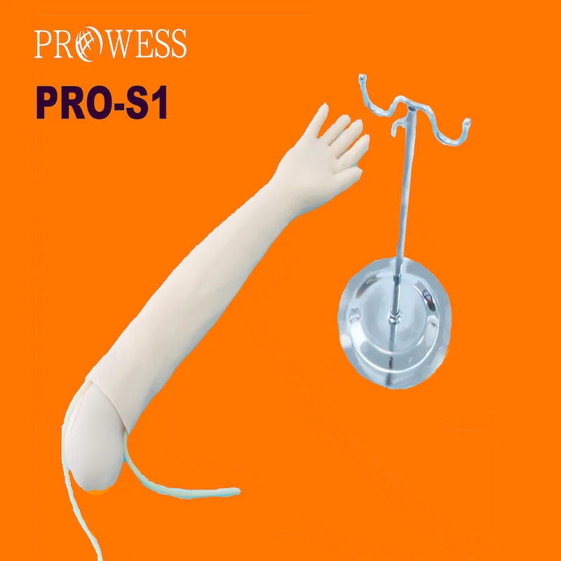 PRO-S1 IV Practice Arm Infusion Model Nursing School Phlebotomy Supplies Perfecting IV Insertion Blood Draw Injection Inj