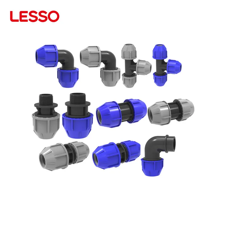 LESSO custom size irrigation of gardening or farming systems reducing socket hose pp compression type fittings for pipe