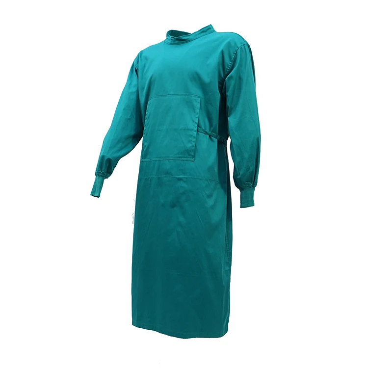 professional hospital doctor waterproof Antibacterial cotton thickness woven surgical gown