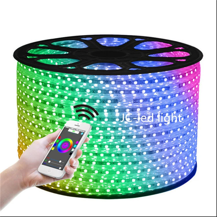 110 В 220 высокая яркость гибкий термостойкий бар умный Wi-Fi пульт дистанционного управления rgb rgbw бег smd 5050 5060 Светодиодные полосы света