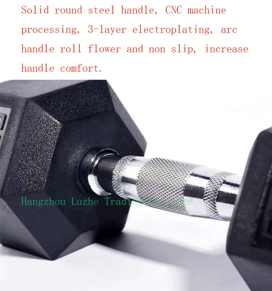 Rubber Round Dumbbell Exercise 2.5kg 5kg 10kg 15kg Dumbbells Home Gym Hex Dumbbell Set