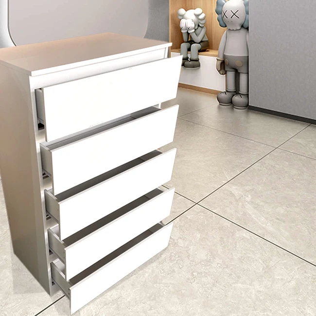 Nordic White Cabinet Modern Side Tables Classic Smart Laptop Nightstands For Bedroom Bedside