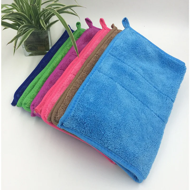 Multi Purpose Double Layer Thick Coral Fleece Floor Microfiber Cleaning Cloth