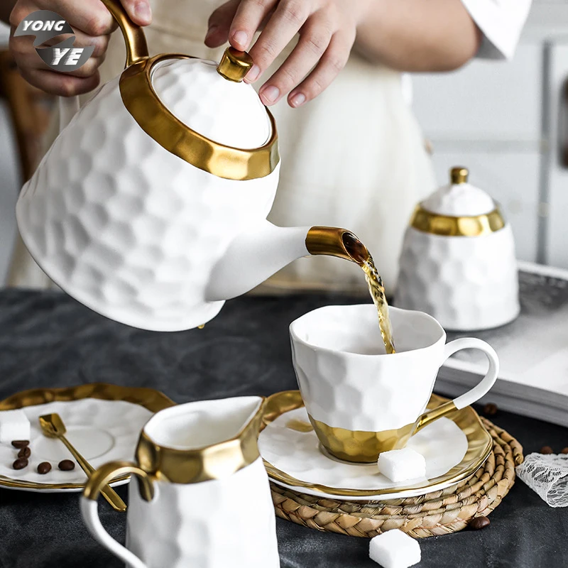 New Product Ideas 2022 Wedding Table Ware Porcelain Restaurant Creative Ceramic Coffee