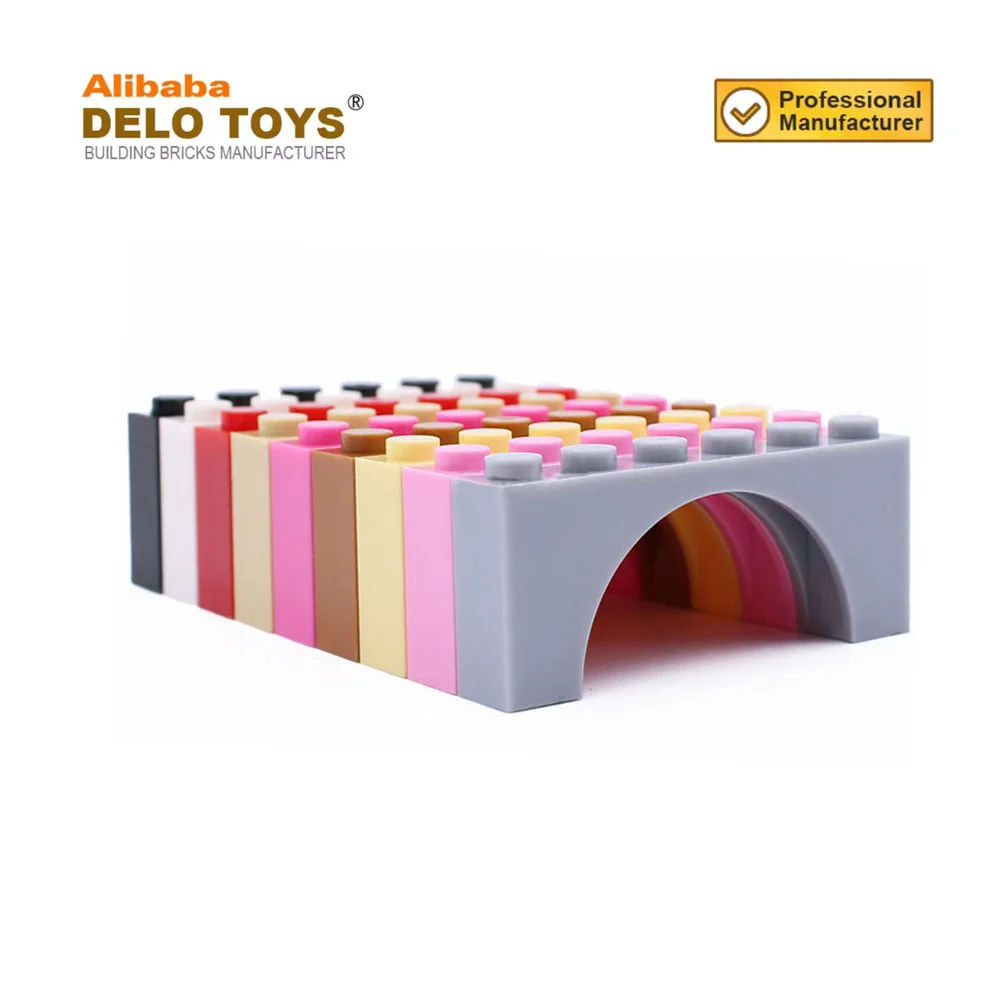 DIY bulk building blocks ABS material Arch 1 x 6 x 2 plastic toys bricks 15254 12939 (NO.3307)