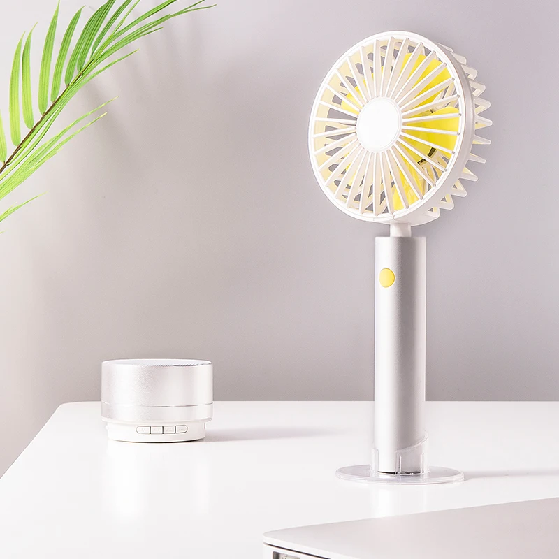 
Handheld fan speed regulation aluminum tube power storage detachable mini fan 