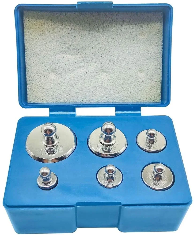 200 Gram Calibration Weight for Laboratory and Classroom Science (1Pcs 100g, 1Pcs 50g, 2Pcs 20g, 1Pcs 10g), 5Pcs Precision Steel