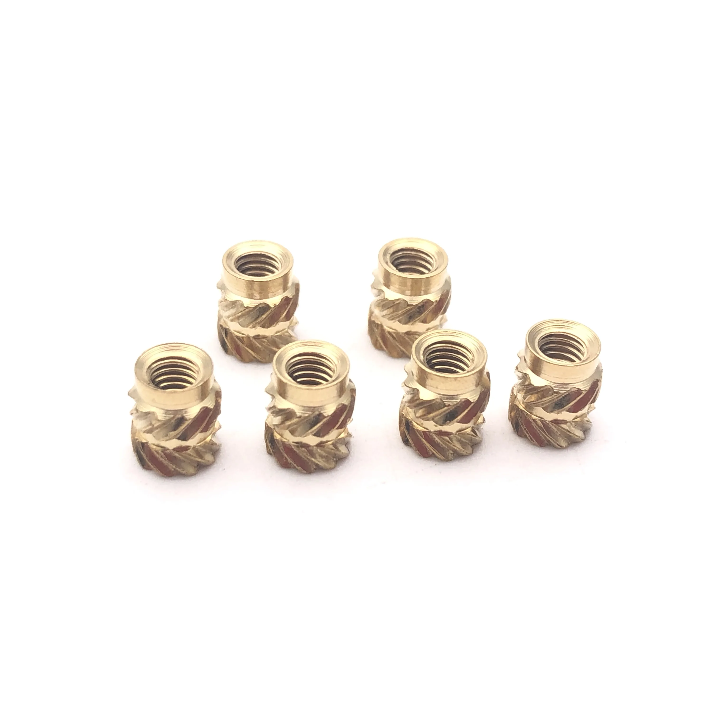 M5 M6 Brass Threaded Inserts Nut Knurl Nuts for Insert Molding