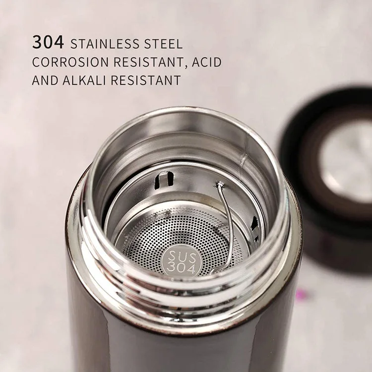 Intelligent Smart Water Bottle Vacuum Flask Temperature Display Mug With LED Touch Screen