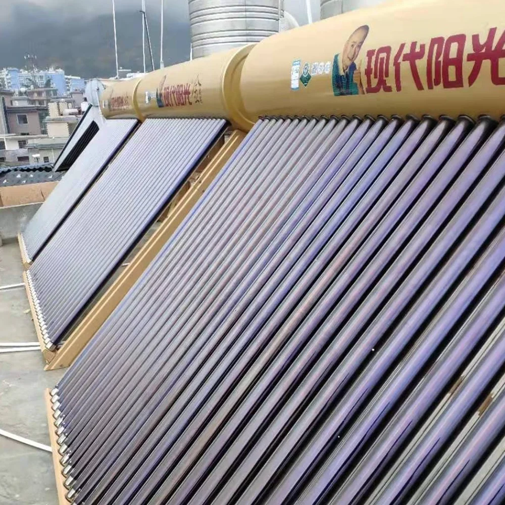 
super metal heat pipe separated placa solar agua caliente 100L heat pipe 