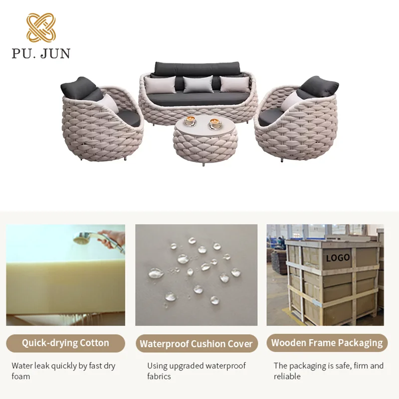 Outdoor Furniture Teak Wood Garden Set Plastic Resin Chair Gazebo Foshan Manufacturer Waterproof Luxury Outdoor Furniture