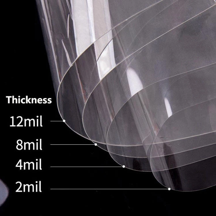 2mil 4mil 8mil 12mil PET Safety Window Film Transparent Explosion Proof Anti Scratch Protective Glossy window film