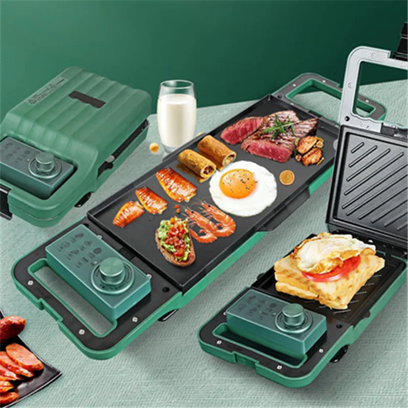 Mini 3 in 1 Sandwich Waffle Maker  breakfast machine