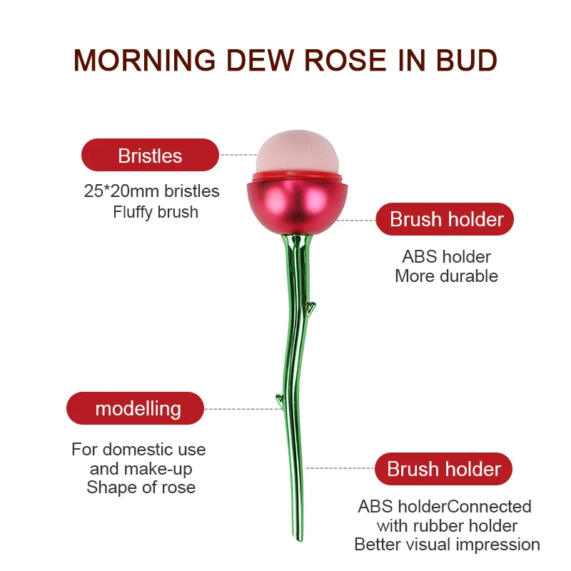 Catboy 2022 New Arrival Single Red Rose Cheap Foundation Makeup Brush Private Label
