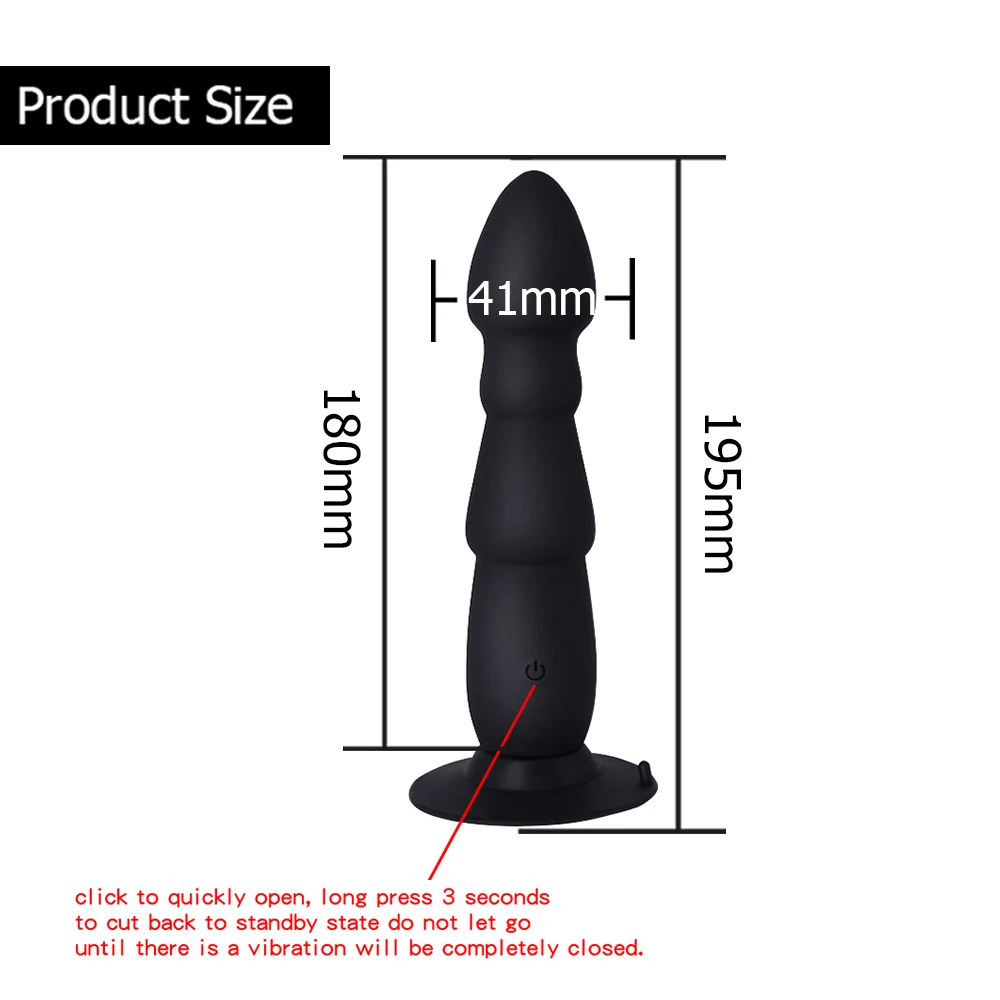 Мужской женский беспроводной пульт дистанционного управления 10 Частотная Вибрация Анальная секс-игрушка Анальная пробка