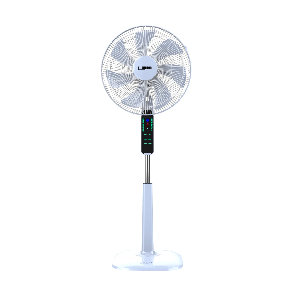 Smart touch screen pedestal floor fan 18 inch with big LED display & long distance remote control