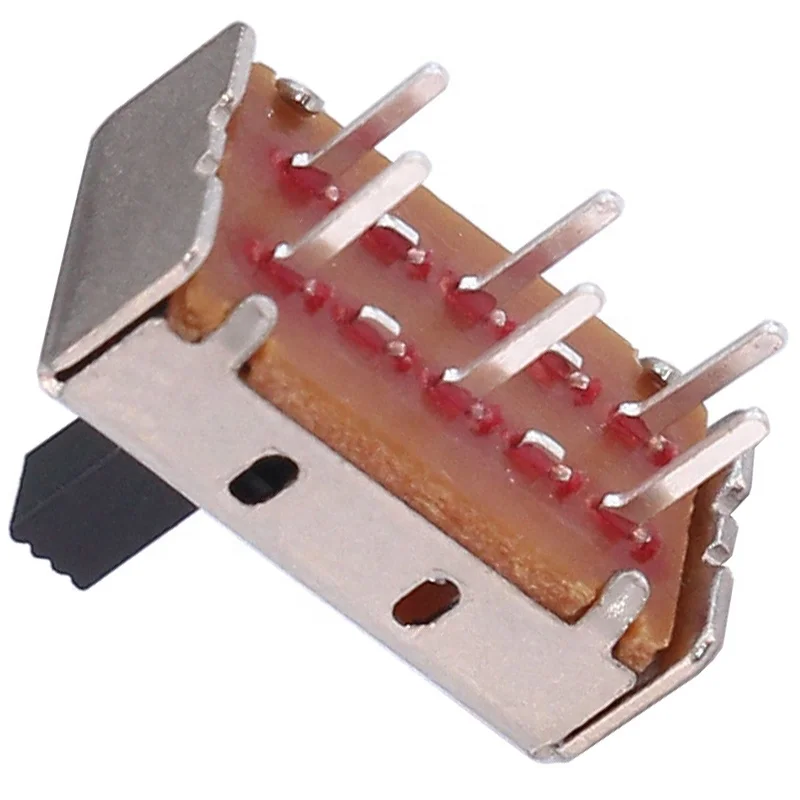 SS22H06 Dip Right Angle Dpdt Horizontal 6 Pin Micro Slide Switch