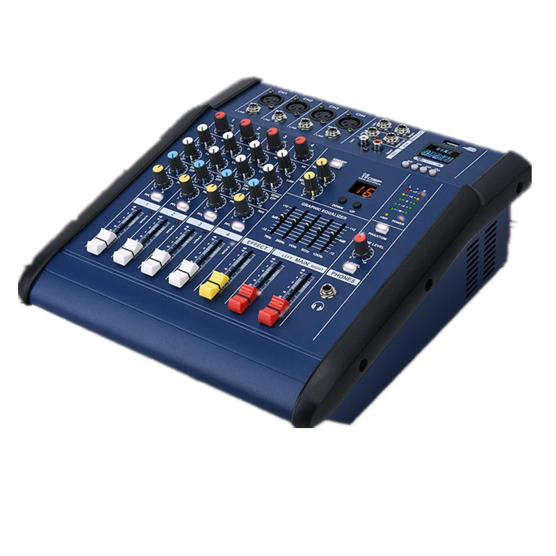 402D высокого качества синий зуб 4 канальный 16 DSP USB караоке усилитель Pmx силовой блендер миксер