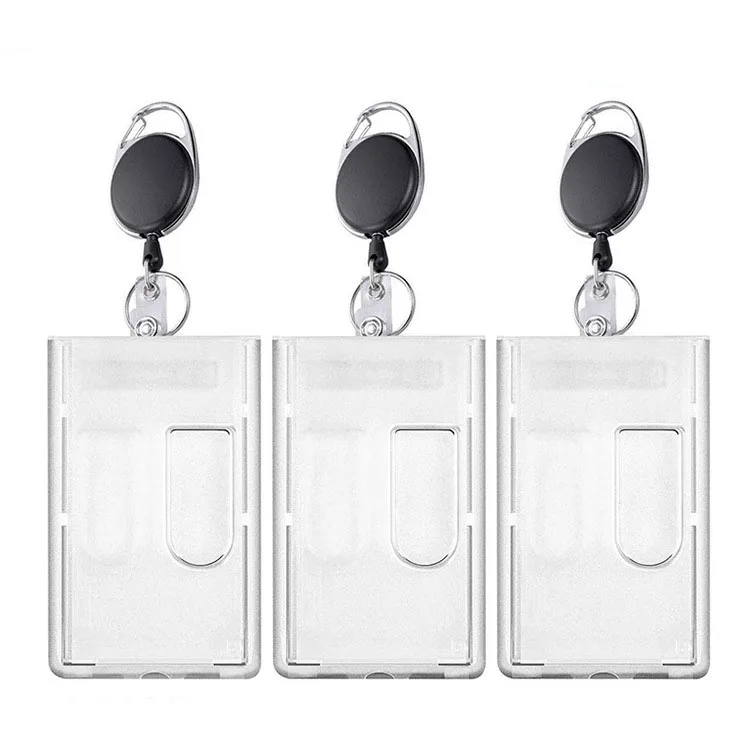 ABS retractable Yoyo id badge reel retractil enfermera card puller reel Keychain  Badge Holder clip Holder