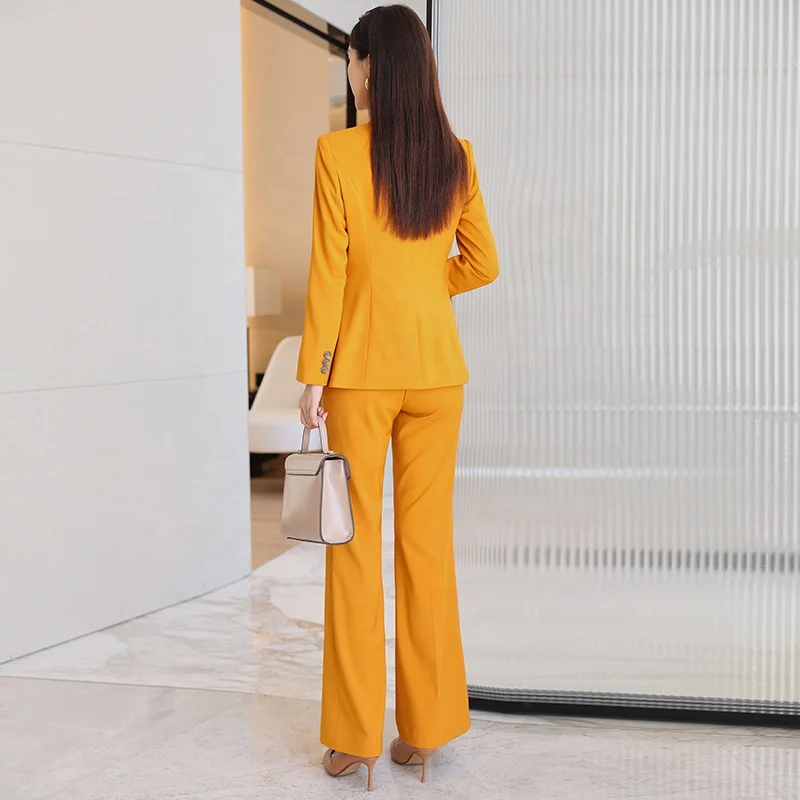 yellow blazers dress women blazer luxury custom all kinds of cape design blazer suit professional production