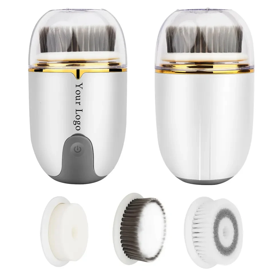 Hot Sale Private Label Portable Electric Ultrasonic Facial Cleansing Brush Facial Cleanser