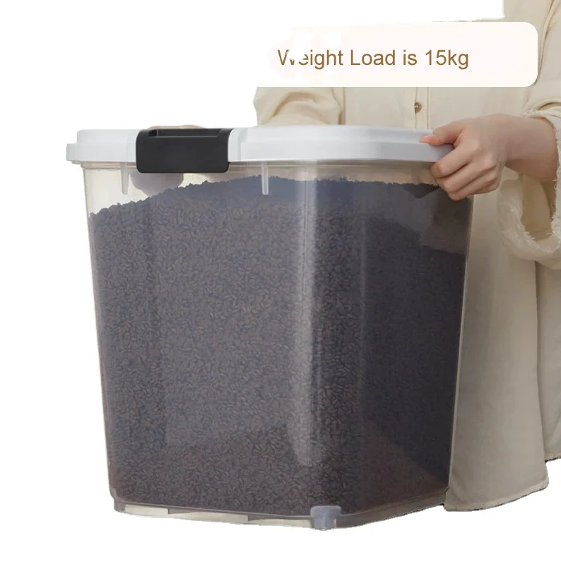 Rice Moisture-proof Insect-proof  Kitchen Storage Pet Ration Bucket made in China