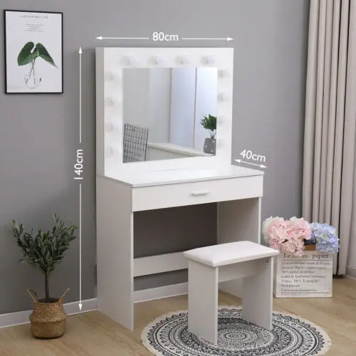 vanity table with led light mirror makeup dressing table makeup desk with mirror vanity makeup with mirror and stool