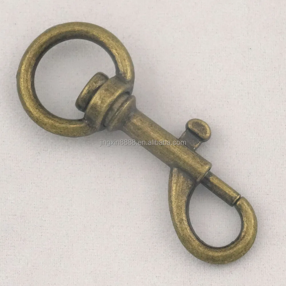 
Hot sales clasp clip solid dog collar brass snap hook for bag accessories 