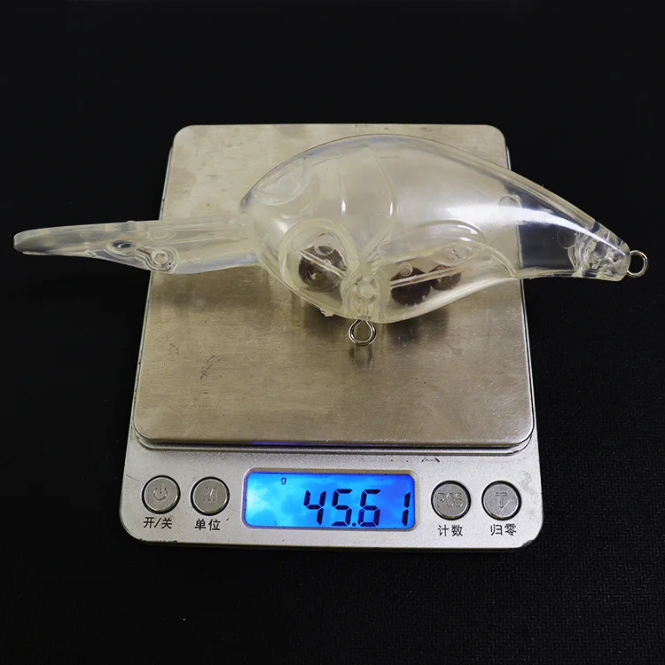 Unpainted fishing lure body 15cm 43g Hard Crankbait Blank Long Lip Unpainted Lure Bodies Fishing Tackle