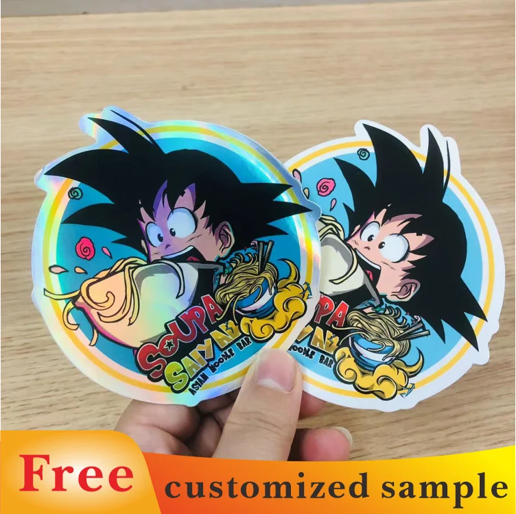 Custom Cartoon Anime Narutoes Holographic Car Stickers Free Proofing