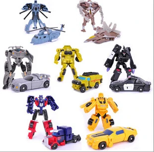 
Baby Showers Transformation Cars Robots Toys Mini Deformation Helicopter Model Robots Car Toys For Kids Gift 