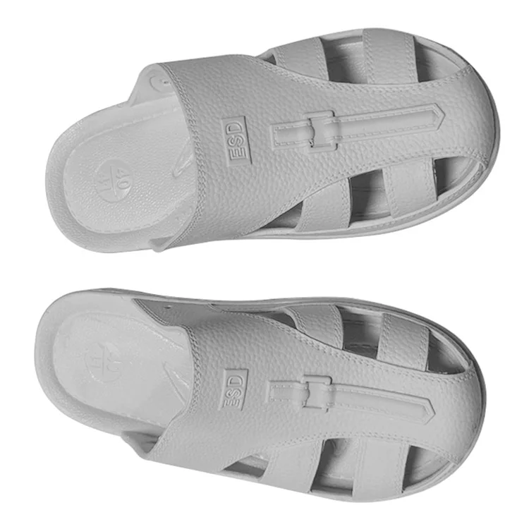 Good Sale Integrated Molding Unisex Design ESD Antistatic Work Slipper for Cleanroom Studio
