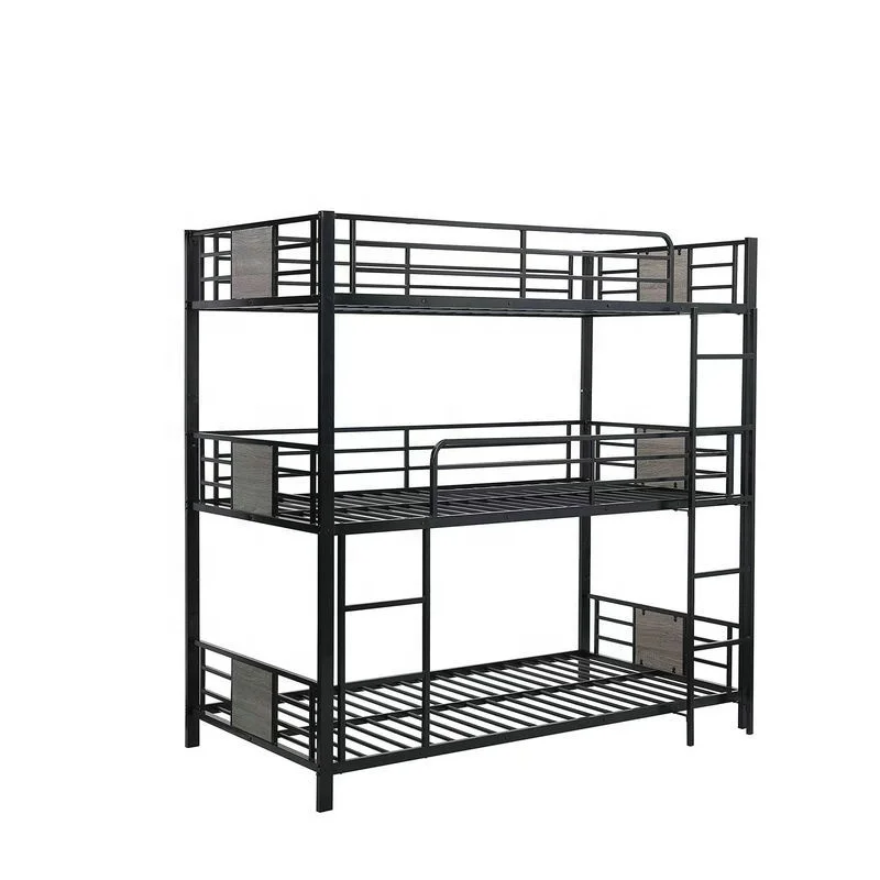 SH-1103,Manufactory Strong and cheap bunk bed Metal Iron Three Layers Steel Triple Metal Bunk Beds