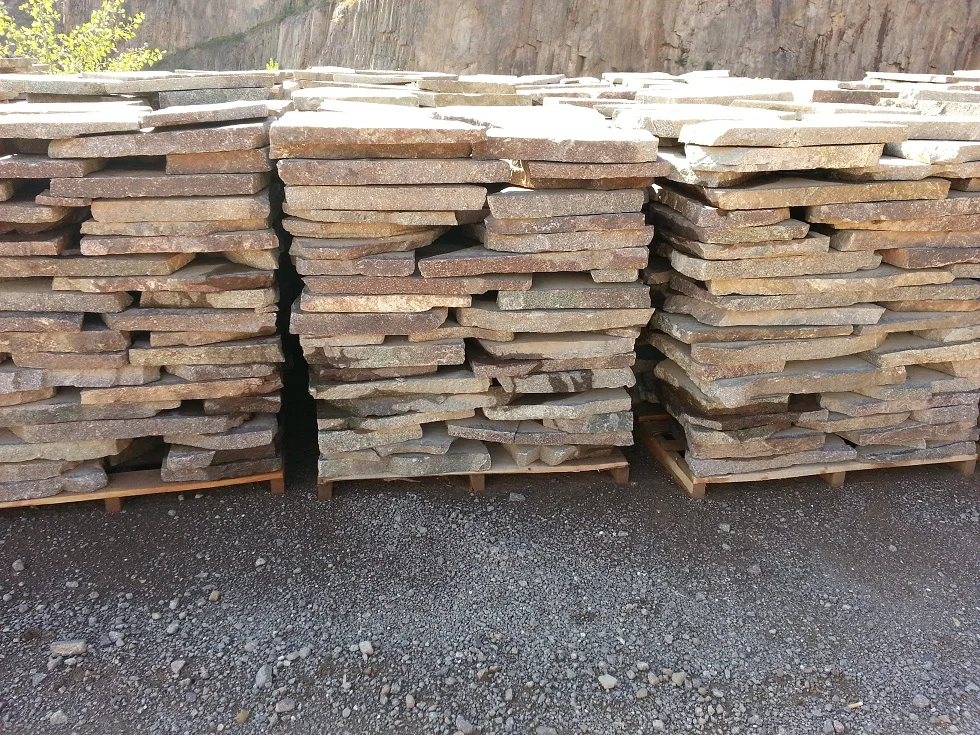 Holler Porfidi Brand PLASGIRO 7.1.9 Porphyry Irregular Slab Natural Stone For Paving Courtyards And Gardens