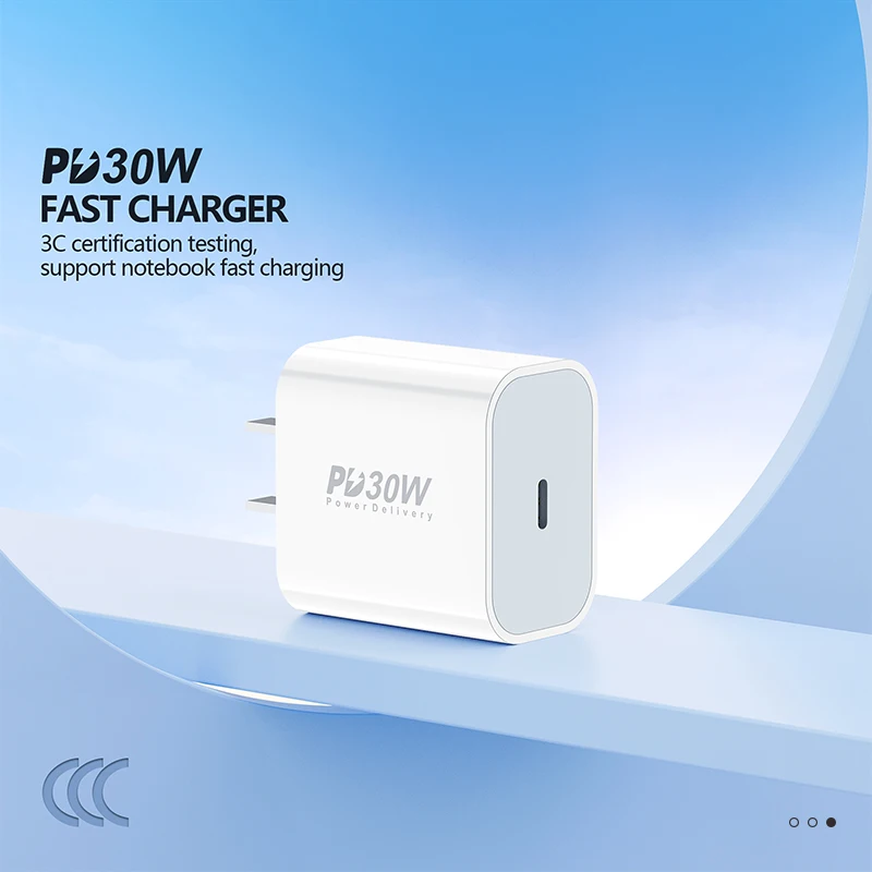 Wholesale USB-C PD30W wall charger with cable fast charging charger kit