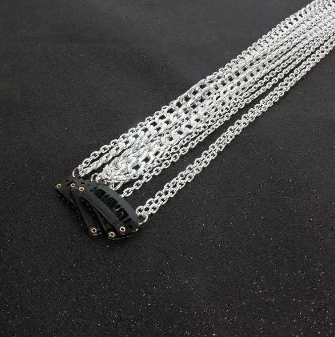 
Wig extension chain Silver plated does not fade Explosion models Headgear head chain BB clip hair chain 