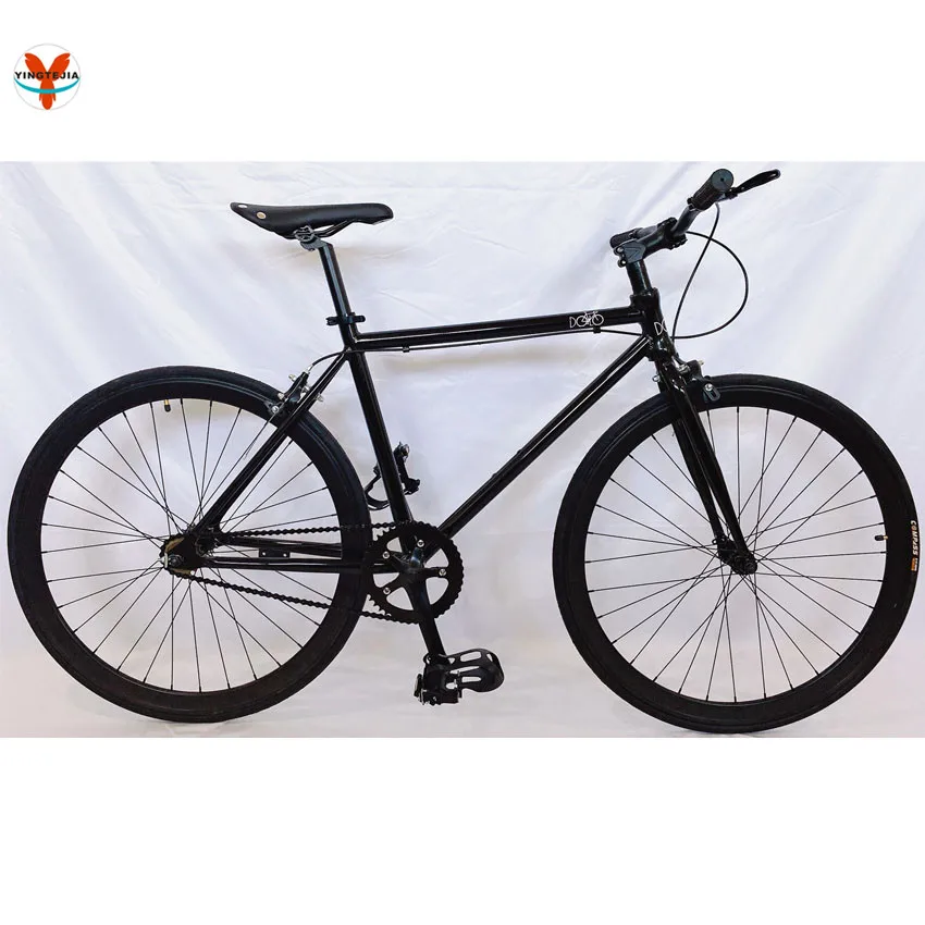 Customized design single Speed Bicycle Fixie aluminum alloy Black 700c Fixed Gear Bike