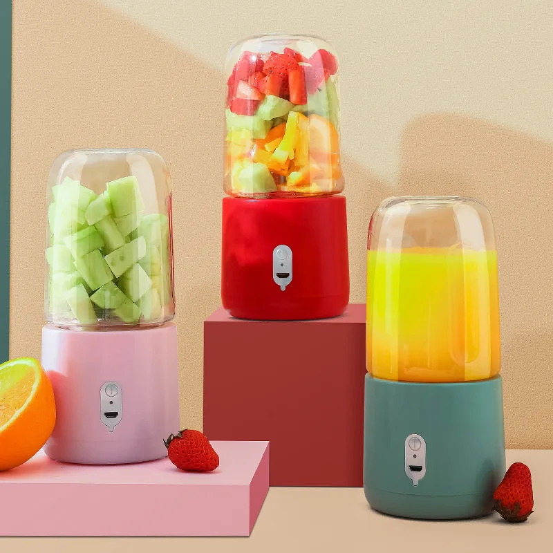 Wholesaler High Quality Rechargeable 6 Blades Mini Usb Charging Electric Power Battery Portable Blender Juicer