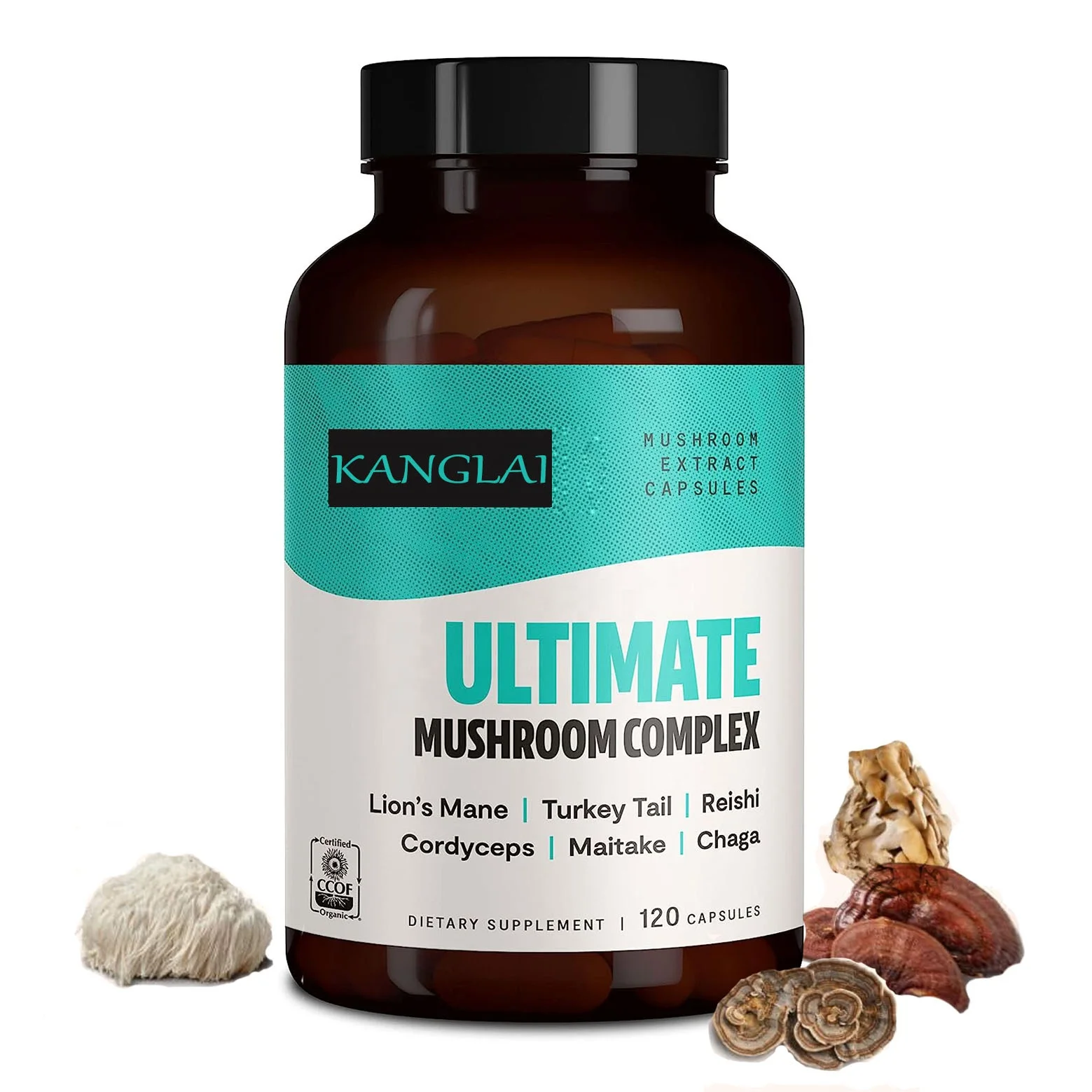 Custom Natural Reishi Mushroom Capsule Boost Immune Capsule 10 Mushroom Complex Capsule Pill