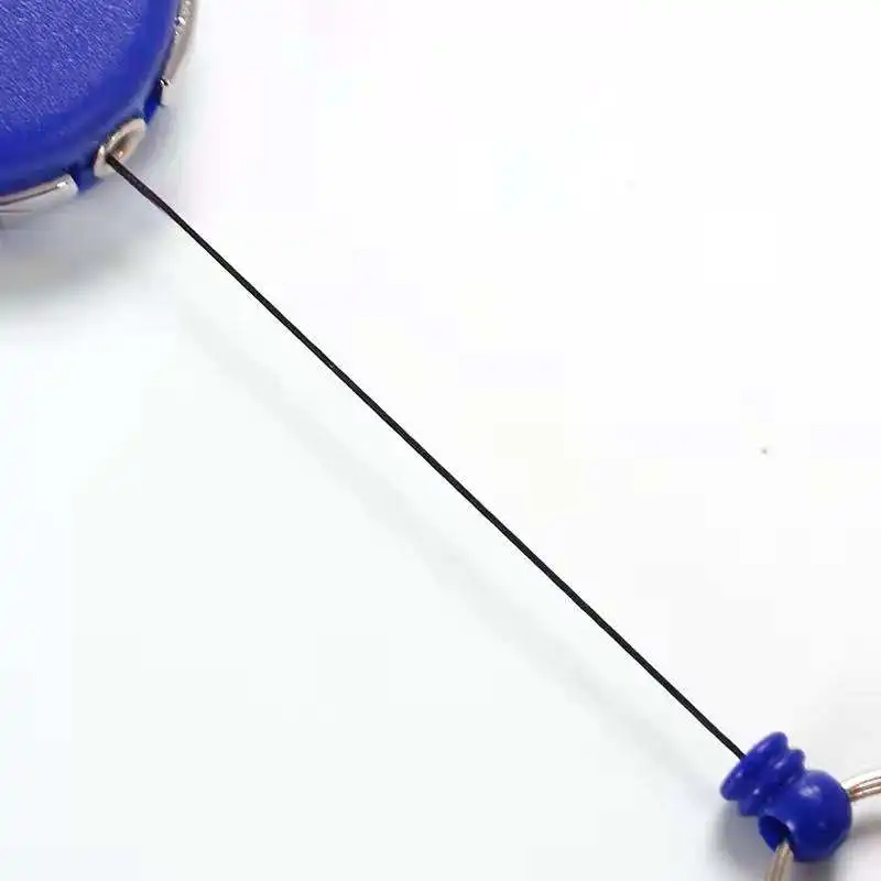 Custom Epoxy Logo Retractable Badge Reel Promotional Carabiner Reel Badge with PVC Clip ID Card Badge Holding