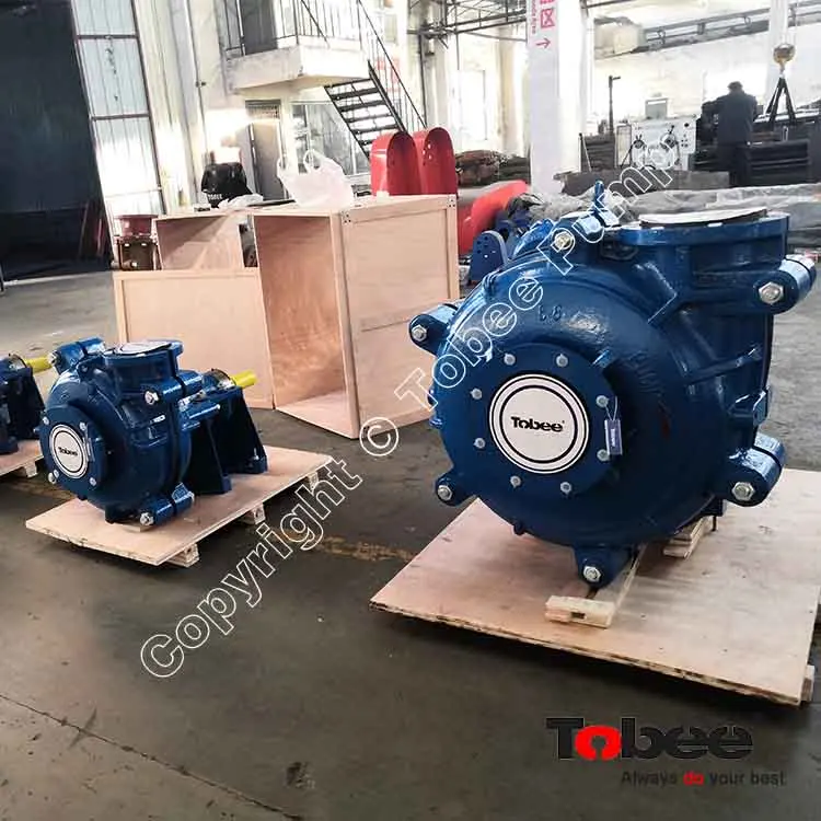 Rubber Lined Standard Heavy Duty Slurry Pumps used in Process Plant Transfers