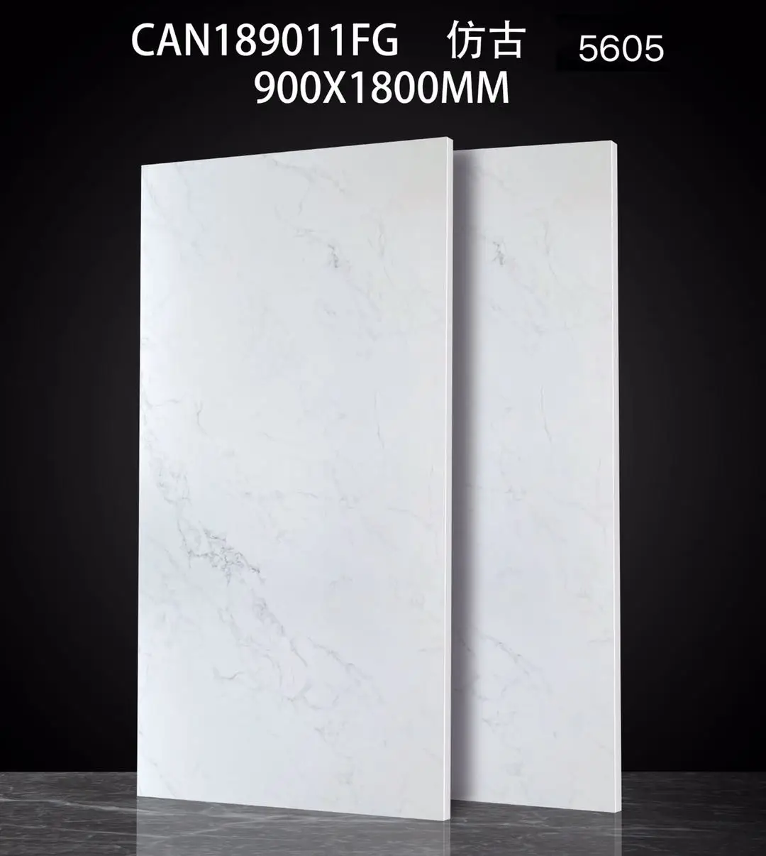 Foshan matte tiles 900*1800*11mm large wall floor white porcelain big slab slate tiles rado ceramic marble tile