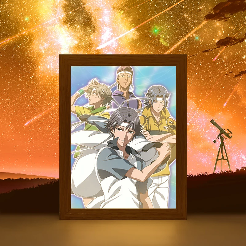 Mirror the New Prince of Tennis U-17 Ao Ashi Anime Night Light Painting Box Lamp Customized