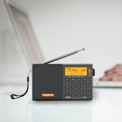 XHDATA SIHUADON D-808 Portable Digital Radio FM stereo/SW/MW/LW/SSB PLL Air Band Multi Band Receiver  Speaker