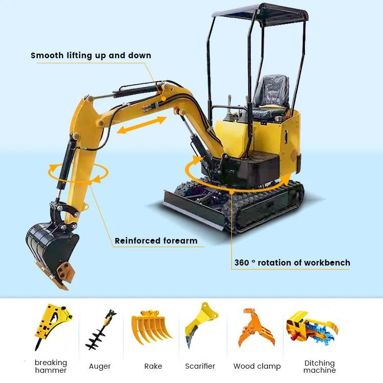 2022 New Product 2ton 2.5t Mini Excavator Small Excavator With boom swing digger