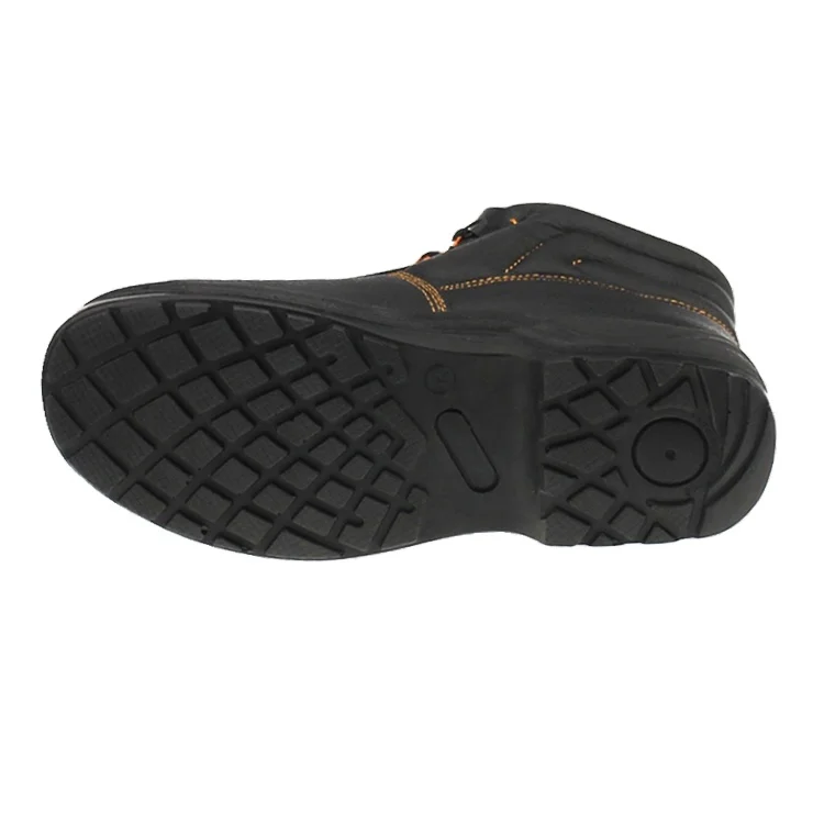 Outdoor Four Seasons middle-cut steel PU outsole work shoes steel toe caps