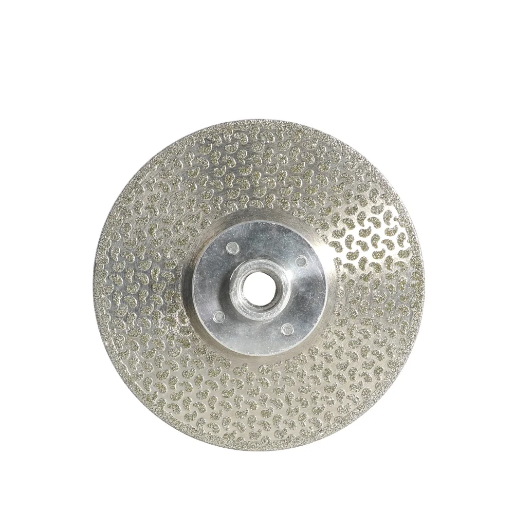 Grit #40\/45 Electroplated Diamond Disc Multi Purpose Diamond Cutting Disc With Aluminium Flanges