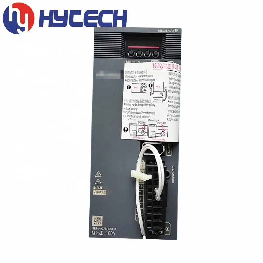 Quality supplier Mitsubishi Electrical MELSERVO MR JE Series 1 kW AC Servo Motor Drive Amplifier MR-JE-100A MR-JE-100B