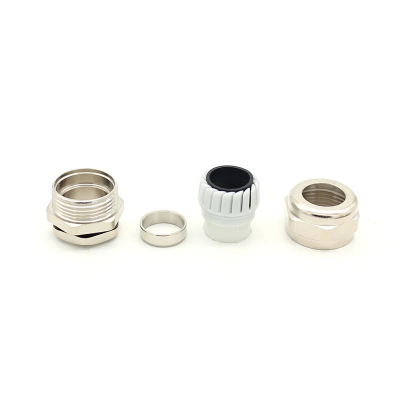 G1/2 Waterproof IP68 Brass Cable Gland Price Metric Metal Cable Connector for 5- 10mm Cables Manufacturer ROHS CE  Wire Joint
