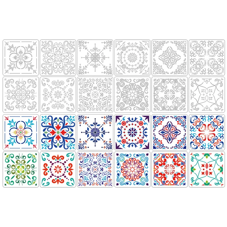 New Product Custom Painting Letter Stencil Decorations Plastic Stencils Custom Drawing template for Kids on Bag or Wood